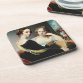 1823年後のMcEuenの姉妹のポートレート、 コースター (左側)