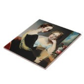1823年後のMcEuenの姉妹のポートレート、 タイル (側面)