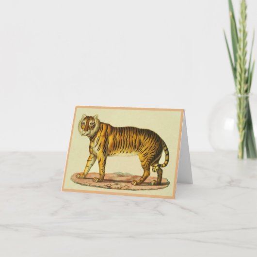 1824タイガープリント ノートカード (正面)