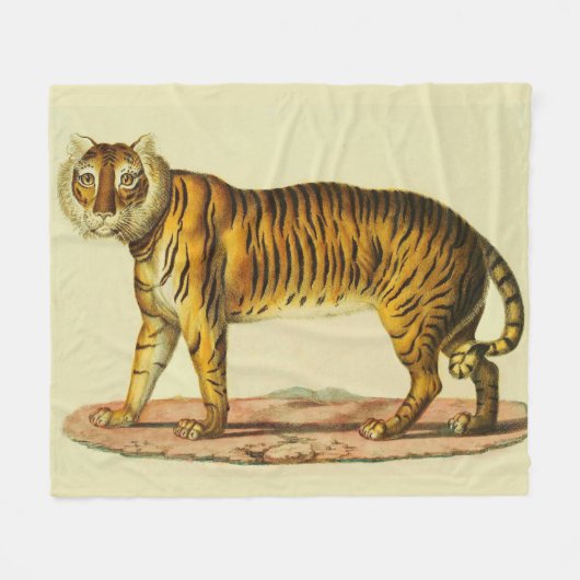1824タイガープリント フリースブランケット (正面(横))