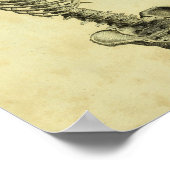 1824ヒト骨格解剖学プリント ポスター (角)