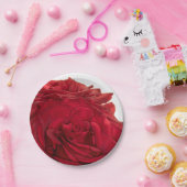 1824 – 赤結婚バラ ペーパープレート (パーティー)