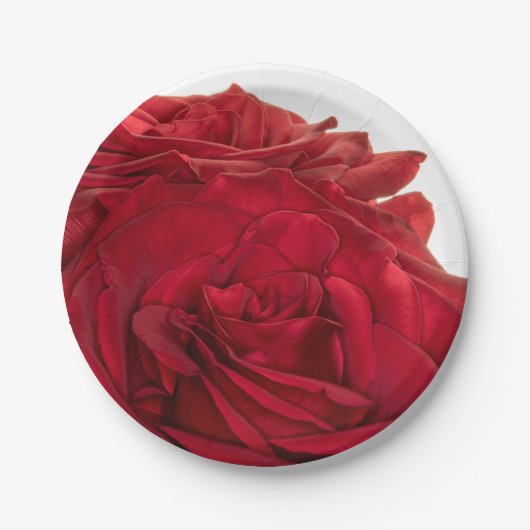 1824 – 赤結婚バラ ペーパープレート (正面)