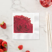 1824 – 赤結婚バラ 縁ありカクテルナプキン (インサイチュ)