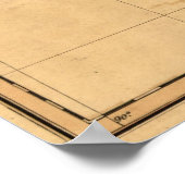 1826テネシーの地図 ポスター (角)