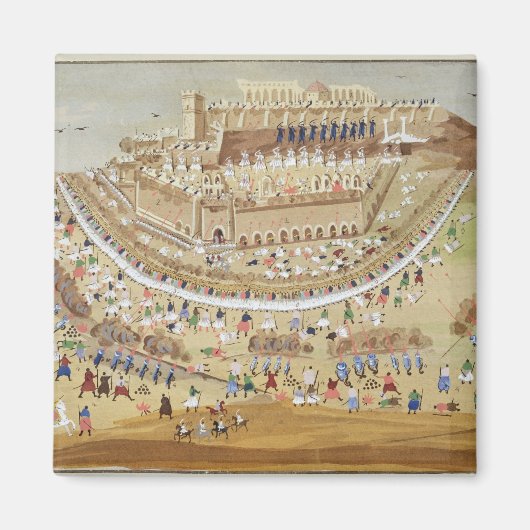 1827年のアテネの包囲、絵画碑より マグネット (正面)