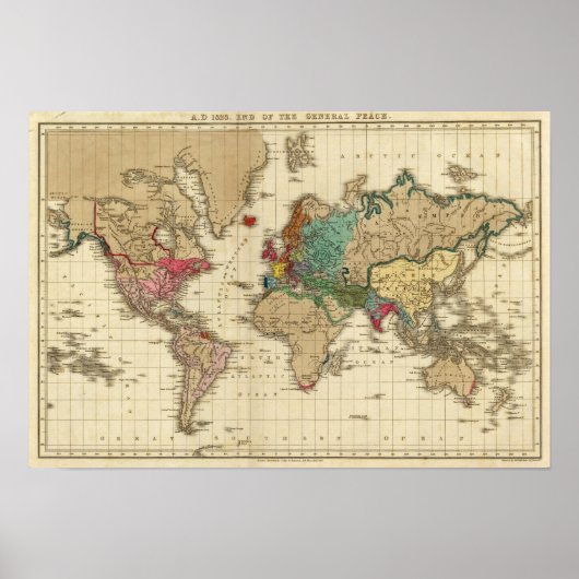 1828年の一般平和の終わり ポスター (正面)