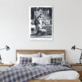 1828年、ゲーテのファウストから彼の勉強の中にファウストが入った。 キャンバスプリント (インサイチュ (寝室))