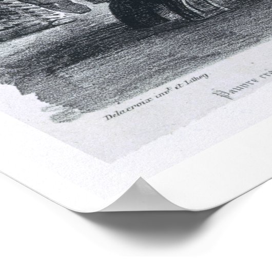 1828年、ゲーテのファウストから彼の勉強の中にファウストが入った。 ポスター (角)