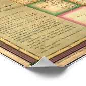 1829フロリダの地図 ポスター (角)