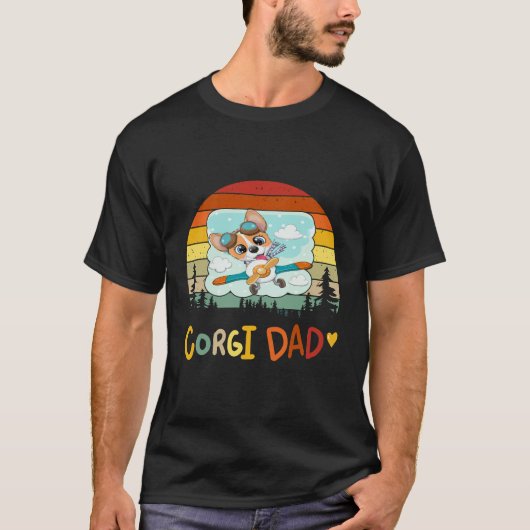 182 コーギー・ダッド Tシャツ (正面)