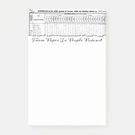 1830年の人口調査FPPPのポスト・イット ポストイット