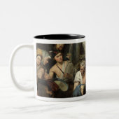 1830年の改革の場面 ツートーンマグカップ (左)