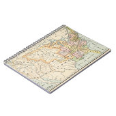 1830年アメリカ歴史地図イラスト ノートブック (左側)