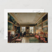 1830年代の邸宅内部 ポストカード (正面/裏面)