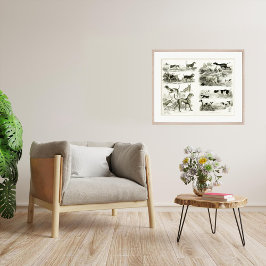 1830犬品種 – アーカイブプリント ポスター