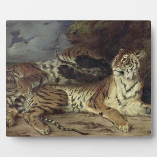 1830遊年の母親との油 フォトプラーク (正面)