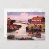 1833シカゴフロンティアポストカード ポストカード (正面/裏面)