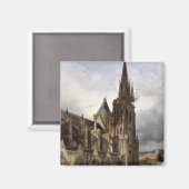 1833年の聖デニス修道院の再建 マグネット (正面/裏面)