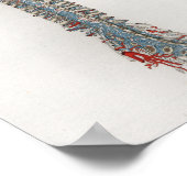 1833 Vintage Brain Spine Anatomy Poster ポスター (角)