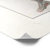 1833 Vintage Muscles Nerves Anatomy Poster ポスター (角)