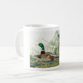 1834年マラード・ダック、アメリカの鳥から コーヒーマグカップ