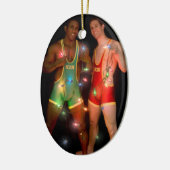 18346クリスマス セラミックオーナメント (左)