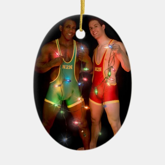 18346クリスマス セラミックオーナメント (正面)