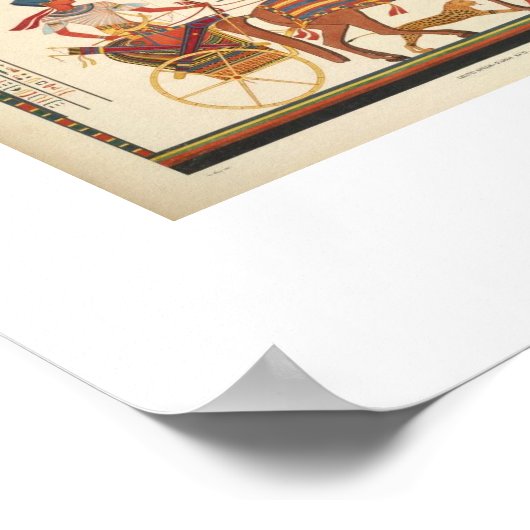 1835レアエジプト写真 ポスター (角)