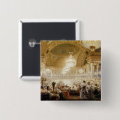 1835年にTuileriesで食事している女性 缶バッジ (正面&裏面)