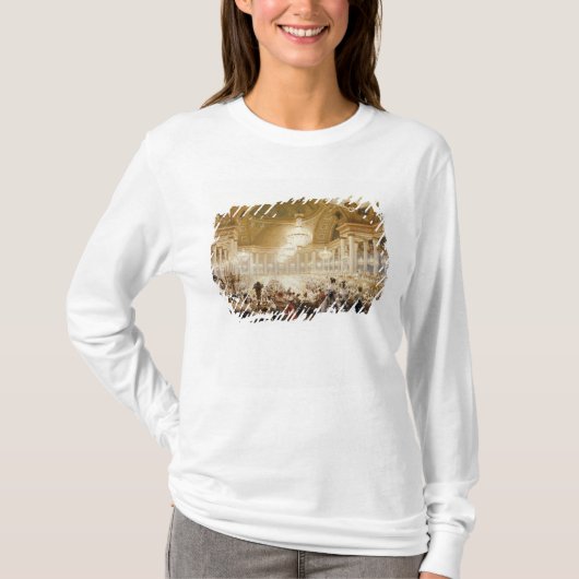 1835年にTuileriesで食事している女性 Tシャツ (正面)