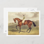 1836年にダービーを獲得したベイ・ミドルトン ポストカード (正面/裏面)
