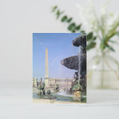 1836年に建つルクソルからのオベリスク、最初に ポストカード (スタンド正面)