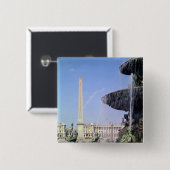 1836年に建つルクソルからのオベリスク、最初に 缶バッジ (正面&裏面)