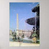 1836年に建てられたルクソール出身のオベリスク ポスター (正面)