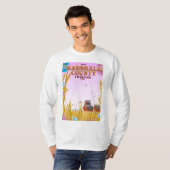 「1836年」マーシャル郡インディアナ州トラベルポスター Tシャツ (正面フル)