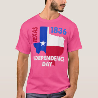 1836誇りを持った年の独立記念日ローン・スターF Tシャツ