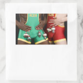 18367クリスマス 長方形シール (バッグ)