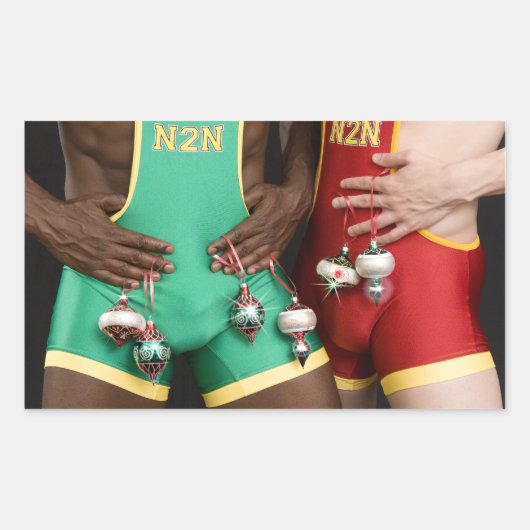 18367クリスマス 長方形シール (正面)