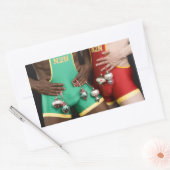 18367クリスマス 長方形シール (封筒)