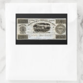 1837カナダ鉄道通貨 長方形シール (バッグ)