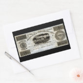 1837カナダ鉄道通貨 長方形シール (封筒)