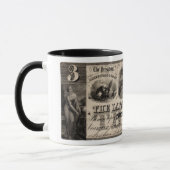 1837ラファイエット銀行3ドル札 マグカップ (左)