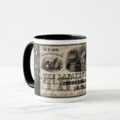 1837ラファイエット銀行3ドル札 マグカップ (正面左)