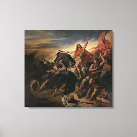 1837年のトルビアックの戦い キャンバスプリント (正面)