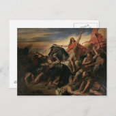 1837年のトルビアックの戦い ポストカード (正面/裏面)