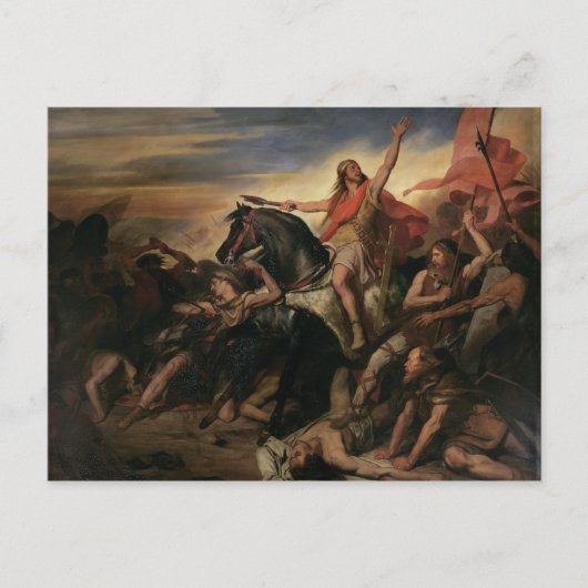 1837年のトルビアックの戦い ポストカード (正面)