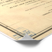 1839フロリダの地図 ポスター (角)