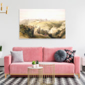 1839年4月8日、オリーブ山からのエルサレム キャンバスプリント (インサイチュ (リビング))