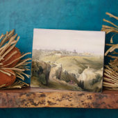 1839年4月8日、オリーブ山からのエルサレム フォトプラーク (側面)